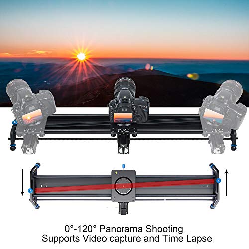 GVM Motorized Camera Slider, 31" Aluminum Alloy Track Dolly Rail Camera