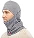 Benchmark Flame Resistant Balaclava, Soft Rib Knit, Inherent Blend, One Size, 9 Cal, HRC 2, Gray