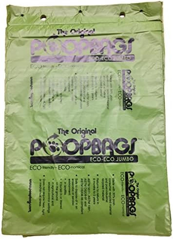 PoopBags Jumbo Poop Bags (4000 Pack), Green, X-Large