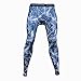 Xtextile Mens Camouflage Sports Compression Tight Leggings (Medium, Blue Lighting)
