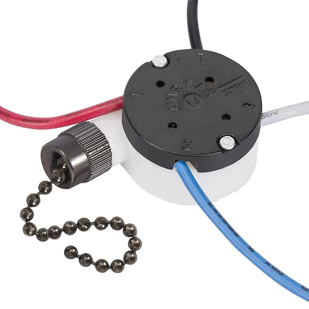 Ceiling Fan Switch Zing Ear ZE-208s E89885 3 Speed