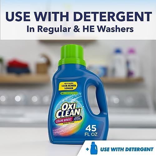 OxiClean Color Boost Laundry Brightener And Stain Remover Liquid Free