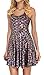 Fish Scale Mermaid Printed Girl's Reversible Pleated Dresses for Party Rainbow M