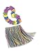 Child Luau Skirt & Lei Set - Vibrant & Tropical Design - Perfect for Parties, Hula Dance, Beach Fun