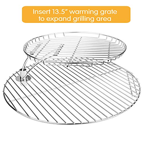 Grisun 19.5 Inch, 304 Round Cooking Grate Grids for Akorn Kamado