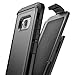 Encased Belt Clip Case for Galaxy S8 Plus, Premium Tough Protection w/Holster - R5 by Encased (Samsung S8+) (Smooth Black)