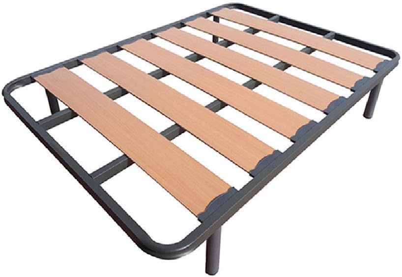 HOGAR24 ES Somier Lama Ancha Reforzada + 4 Patas Cilíndricas de 26cm, 135x190 cm