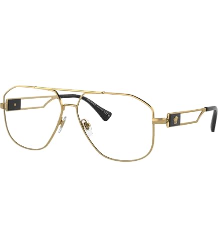 Versace VE 1287 1001 Gunmetal Metal Pilot Eyeglasses 59mm Amazon.com: Versace VE 1287 1001 Gunmetal Metal Pilot  main image 3