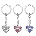 Teacher Appreciation Gift for Women - 3pcs Teacher Keychain Teacher Gifts, Teacher Valentines Gifts, Christmas Gifts for Teacher