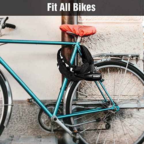 Titanker Bike Chain Lock, Security AntiTheft Bike Lock Chain Bicycle