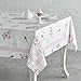 Maison d' Hermine Table Cloth Rectangle Table 100% Cotton 60 x 90 Inches Tablecloth Reusable Decorative for Dining Room, Farmhouse, Home, Party, Festive & Wedding Spring Summer - Champ De Mars