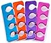 Pack of 36 Pairs – Soft Two Tone Foam Toe Separators, Toe Spacers, Great Toe Cushions for Nail Polish, Pedicure, Manicure, and Other Uses, Includes 8 Pink Mini Nail Buffering Files