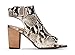 Vionic Women’s Perk Blakely Open Toe Slingback Heel – Ladies Peep Toe Booties Concealed Orthotic Support - Natural Snake Leather 9M