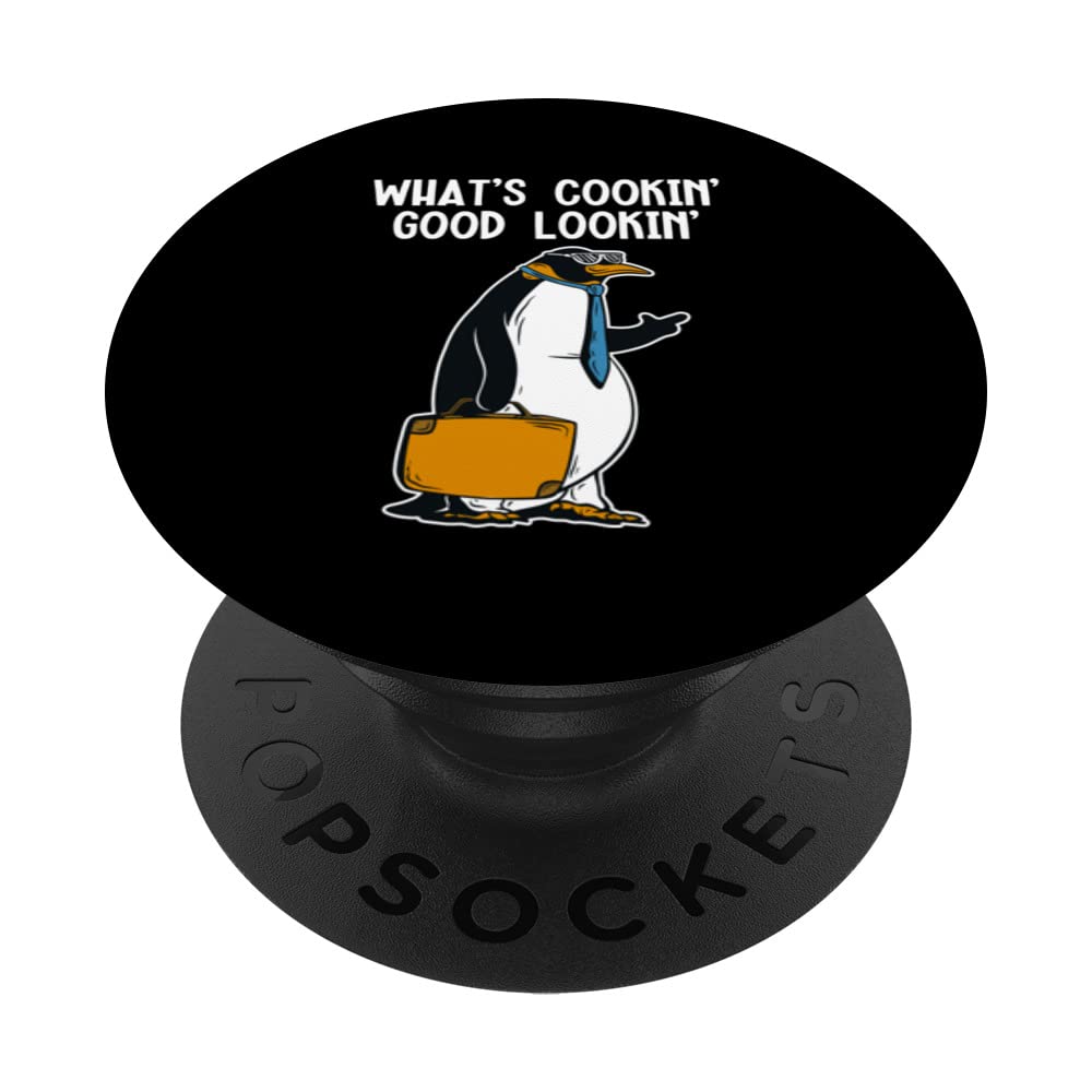 What's Cookin Good Lookin Emperor Sea Bird King Penguin PopSockets Swappable PopGrip