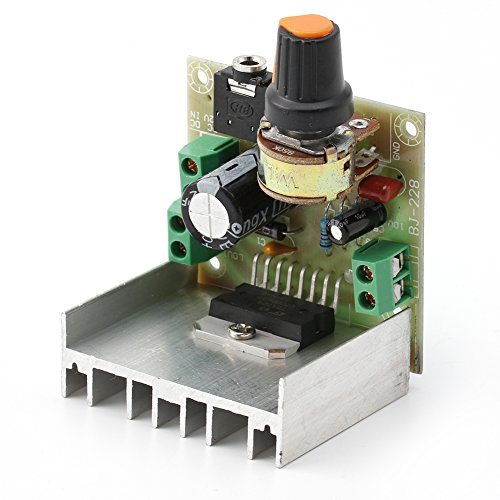 Aluoflower AC/DC 12V TDA7297 Dual-Channel 2x15W Module Digital Stereo Audio Amplifier Board