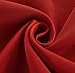 MYSKY HOME Red Curtains Bedroom Curtains 63 Inch Long Blackout Curtains for Living Room Dark Grommet Window Curtains Privacy Protect Room Darkening Single Panel Curtains, 52 x 63 Inch, Red