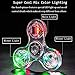 Fidget Spinner, Clear Fidget Toy, Party Led Light Rainbow Toy Finger Hand Spinner-Kids Crystal The Mesmerizing Led Lights For Boredom Adhd Anxiety Stress Relief Adults, Boy N Girls--5 Pack