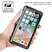 Temdan iPhone X Waterproof Case, Premium MetaI Made IP68 Waterproof Full-Body Protect Rugged Case with Built-in Screen Protector Underwater Case for iPhone X 2017 (Black/Clear) (Metal)