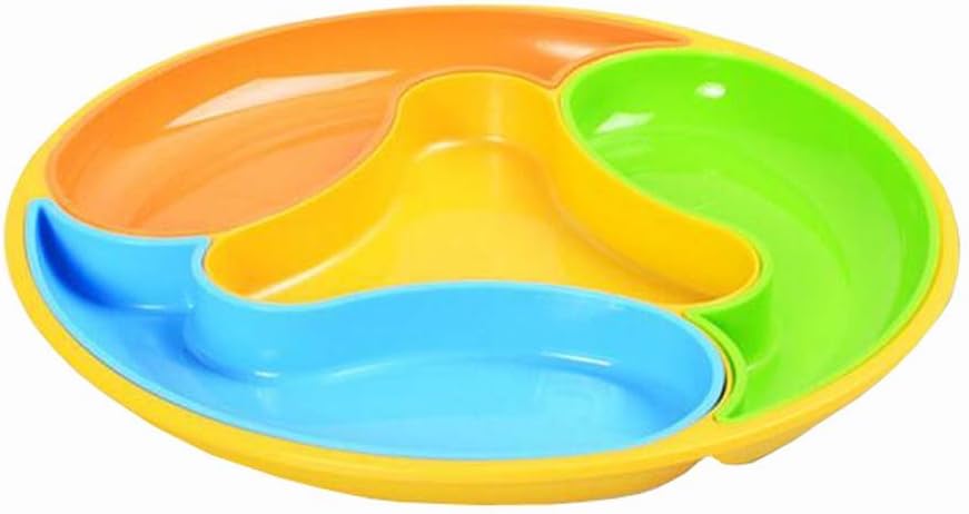 Fayear Multi Sectional Acrylic Snack Dish Bowl Plate for Candy Fruit Nuts Serving Bowl Set/Tray/Sharing Platter