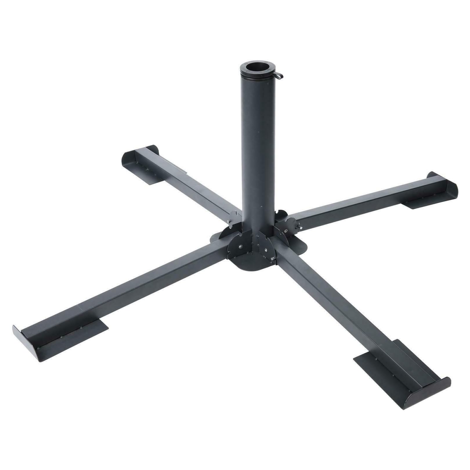 The Magic Toy Shop Large Foldable Metal Parasol Base – Portable, Space-Saving & Multipurpose Stand – Heavy Duty Garden Umbrella Base for Outdoor, Beach, Picnic & Parks