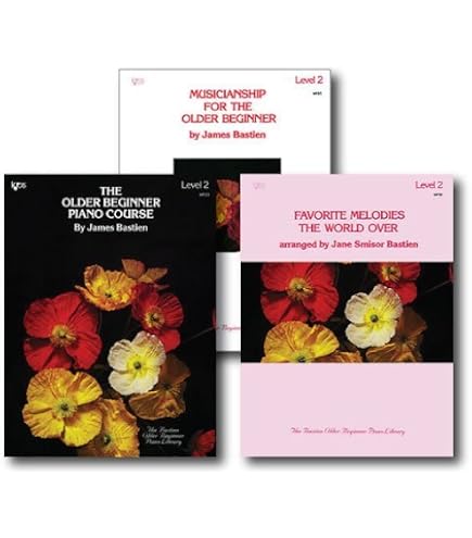 Amazon.com: Bastien The Older Beginner Piano Level 1 Library Set