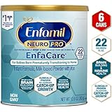 Enfamil NeuroPro EnfaCare Premature Baby Formula Milk Powder Cans 12.8 oz. (Pack of 6 Cans) Iron, MFGM, Omega 3 DHA, Probiotics, Immune Support & Brain Development  (Package May Vary)