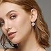 Bamoer 18K Rose Gold Plated Snowflake Earrings for Women CZ Jewelry Lever Back Cubic Zirconia