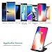 Fast Wireless Charger Compatible with S8 8 Plus S7 S6 Edge S9 Note 8 Note 5 10W, Cleefun Wireless Charging Stand Pad Portable