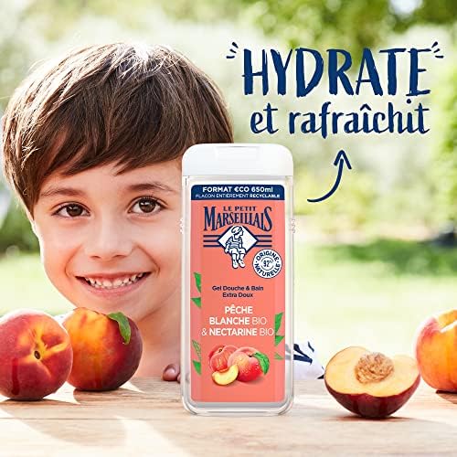 Gel Douche Pêche Blanche Bio & Nectarine Bio 650 ml