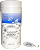 Audio-Wipes Cleaning Towelettes - Large Canister (160 Wipes) and Liberty Hearing Aid Battery Keychain