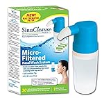 SinuCleanse Micro Filtered Nasal Wash System Sinus Cleanse and Cleaning Saline Irrigation Flush System 30 Count