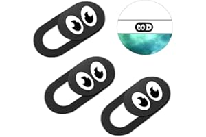 WRUMAVA Eye Webcam Cover Slider 0.7Mm Thin - Web Camera Cover Fits Laptop, Desktop, Pc, Macboook Pro, iMac, Mac Mini, Computer, Smartphone, Protect Your Privacy Security, Strong Adhensive 3 Pack (3 Pack)