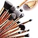 Professional Mermaid Makeup Brushes Kit 16 Pcs - Makeupstore Cosmetic Makeup Brushes Foundation Eyebrow Eyeliner Blush Cosmetic Concealer Brushes Beauty Tools Brush, Gold