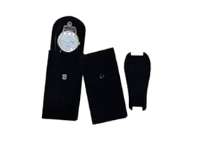 xianshengle Watch Pouch, Watch Roll, Watch Travel Case for Men and Women Portable Velvet Watch Pouch Watch Storage Bag ​and Organizer Protective Watch Box Pouch with (2 pieces Black)