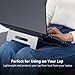 SLYPNOS Laptop Stand, Aluminum Cooling MacBook Stand, Portable Tilted Elevated Laptop Riser with Non-Slip Pads and Front Lip for MacBook Air, MacBook Pro, Laptop & Notebook (Silver-1)