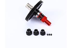 RCAWD 40Cr 91T Slipper Spur Gear Set & 17T 18T 20T Pinion Gear for 1/10 Big Rock Granite Senton Vorteks 3S & 1/8 Typhon 3S, 6