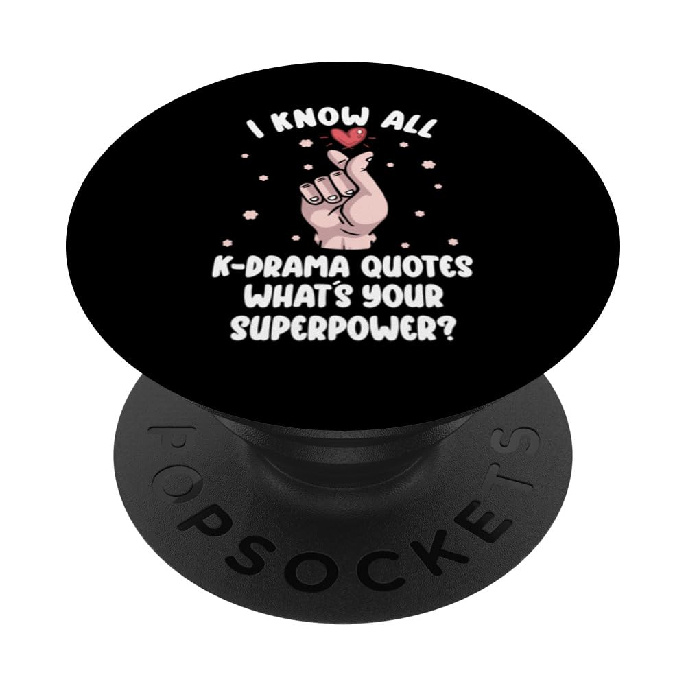 K-Drama South Korea Korean Culture K-Pop Kdrama Watching PopSockets Swappable PopGrip