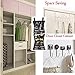 Hanging Jewelry Organizer, Dual Sided Closet Organizers , Earrings Bracelet Necklace Socks Pantyhose Storage Display Bag (Black (24 Pockets & 16 Hook-and-Loop Tabs))