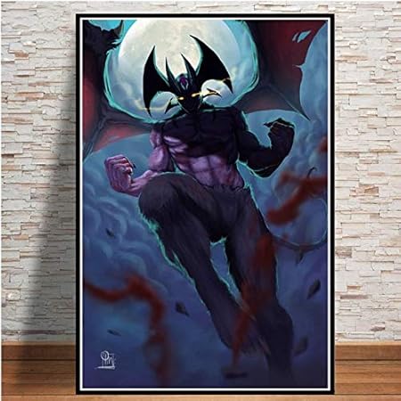Baobaoshop Decoracion Del Hogar De La Lona Impresion Pintura Arte De La Pared Diablo Llorando Anime Japones Foto Nordica Cartel Modular Fondo De La Cama 38x50 Cm Amazon Es Hogar