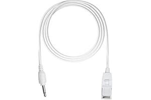 TEQIN Detachable Bedwetting Alarm Sensor Cord Replacement（White） (110cm)