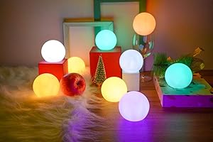YESIE Floating Pool Lights,Rechargeable 8Packs LED Ball,Inground Pool Accessories,Remote Control,Holiday Decoration, 3-Inch Hot tub Light