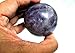 Jet Amethyst 45-50 mm Ball Sphere Gemstone A+ Hand Carved Crystal Altar Healing Devotional Focus Spiritual Chakra Cleansing Metaphysical