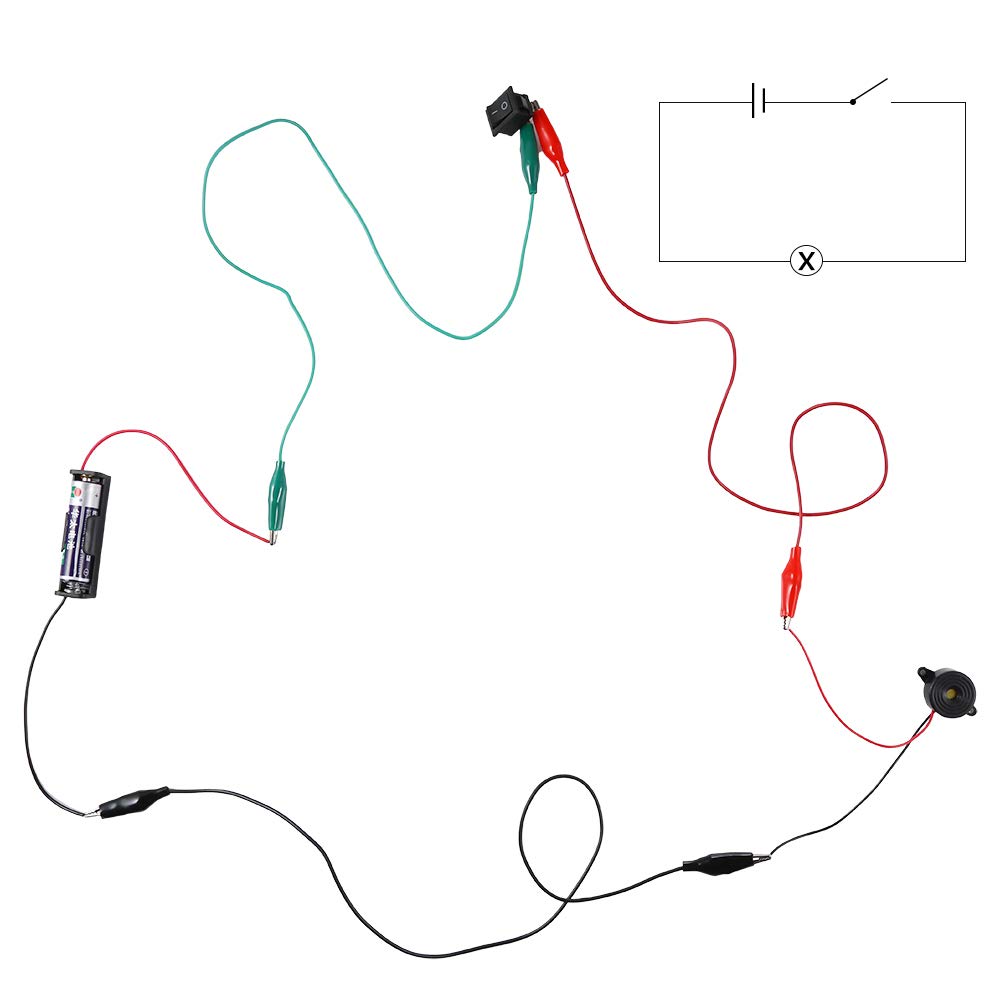Sntieecr Electric Circuit Motor Kit, Science Experiment Educational Montessori Learning Kits Set for Kids DIY STEM Engineering Project, for Kids