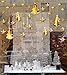 pinkblume Christmas Decorations Clearance-Metallic 3D Xmas Tree Garland,3D Hanging Large Snowflake,Paper Star Banners for Gold and Silver Christmas,New Year,Holiday Party Decorations