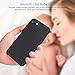 iPhone 7 Case, iPhone 8 Silicone Case, TOTU Liquid Silicone Gel Rubber Shockproof Case with Soft Microfiber Cloth Lining Cushion Compatible with iPhone 7 / iPhone 8, Black