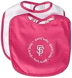MLB San Francisco Giants Baby Fanatic Pink Baby Bib (2-Pack)
