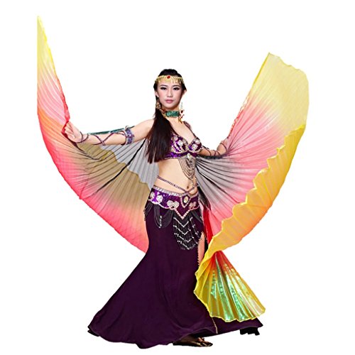 Pilot-trade Women's Egyptian Egypt Belly Dance Costume Colorful Isis Wings Navy