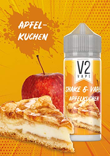 V2 Vape Shake and Vape Apfelkuchen | 20ml hochdosiertes Aroma-Konzentrat zum mischen mit Base für E-Liquid | Longfill… – Bild 4