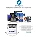 Zoppen International Travel Adapter 4 USB Charging Port Smart Wall Charger, All-in-one Universal Plug (US/JP UK EU AU/CN) w/ Worldwide Outlets & AC Socket - Surge Protector, Black / White