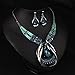 o kl for Women, Engs Choker Blue m Crystal Jewelry Set for Girls Women